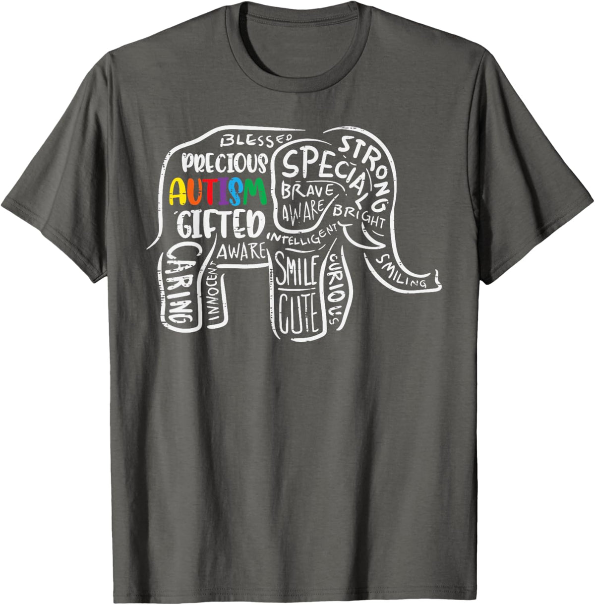 Autism Awareness Elephant Acceptance Autistic Men Women Kids